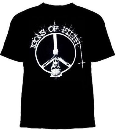 Icons Of Filth- Crucifix on a black shirt (Sale price!)