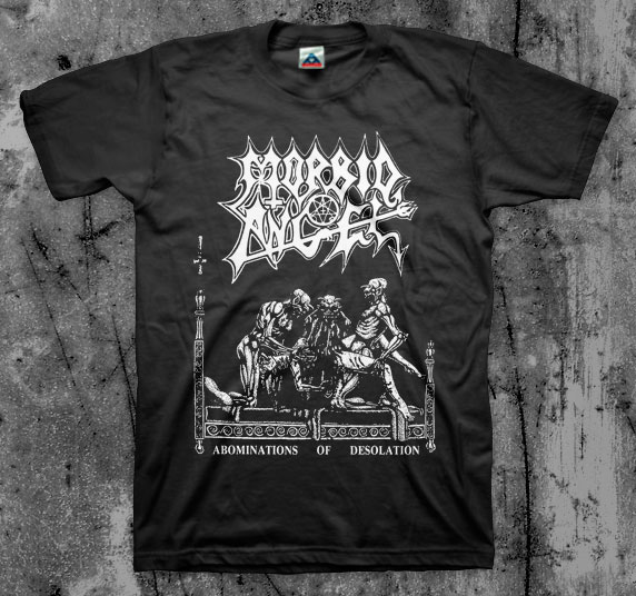 Morbid Angel- Abominations Of Desolation on a black shirt (Sale price!)