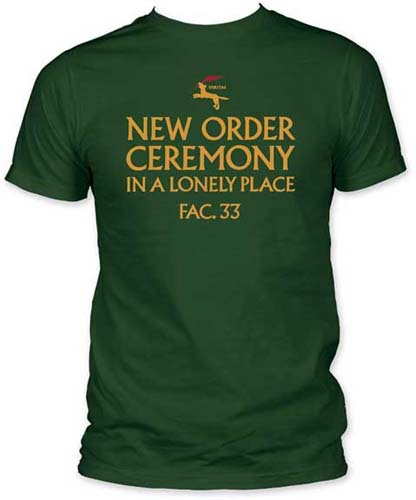 New Order- In A Lonely Place on a green shirt (Sale price!)