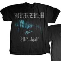 Burzum- Hlidskjalf on front &  back on a black shirt