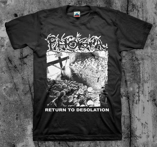 Phobia- Return To Desolation on a black shirt (Sale price!)