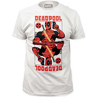 Marvel Comics- Deadpool Wild Card on a white shirt (Sale price!)