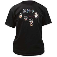 Kiss- First Album Cover (Faces) on a black shirt (Sale price!)