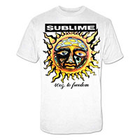 Sublime- 40oz To Freedom on a white shirt