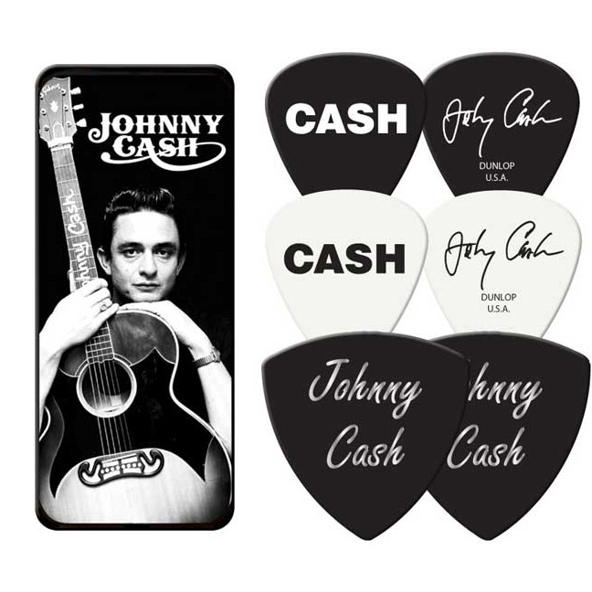 Johnny Cash- Young Man Guitar Picks In Collectors Tin