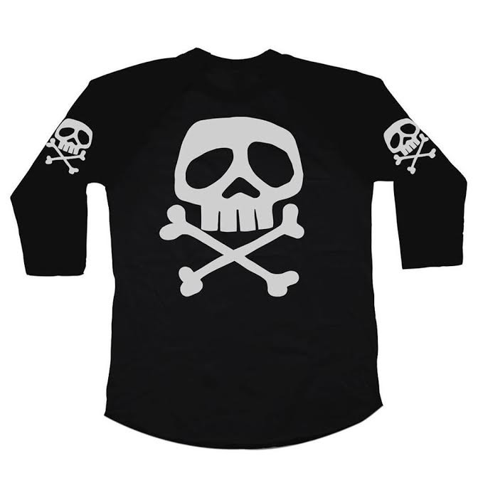 Captain Harlock 1979 Danzig Repro 3/4 Length Sleeve Shirt by Western Evil - XS only