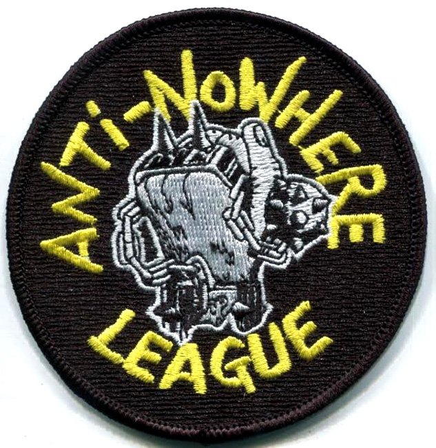 Anti Nowhere League- Spiked Fist embroidered patch