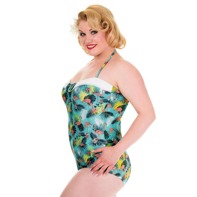 Wanderlust Plus Size Onepiece Swimsuit by Banned Clothing - SALE sz 4X only
