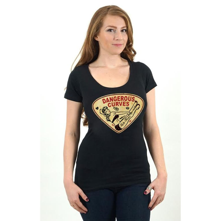 Catch Me Girls Scoop Neck shirt by Lucky 13
