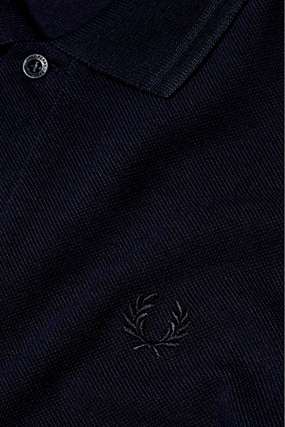 Fred Perry Laurel Collection Twin Tip Polo- Black (Made In England!)
