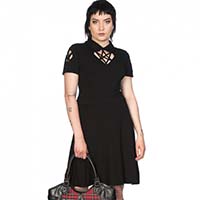 Sacred Pentagram Sweetheart Dress by Banned Apparel - SALE sz M only