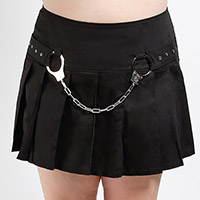Curve Pleated Handcuff Mini Kilt Skirt by Tripp NYC - Size -24/ 42" waist only -  SALE 