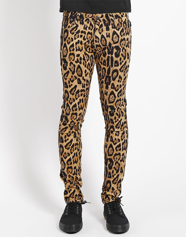 Tripp NYC Rocker Leopard Print Rocker Skinny Stretch Jeans