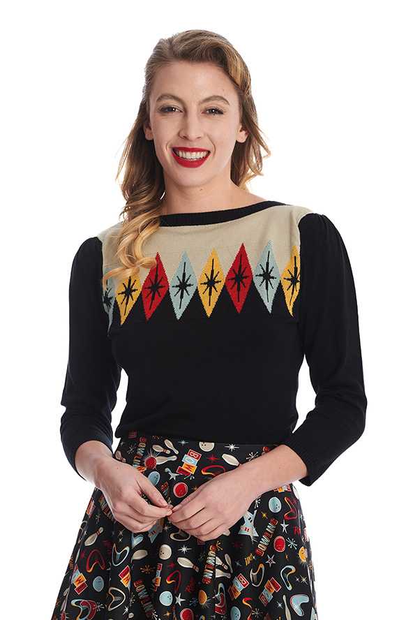 Atomic Star Sweater by Banned Apparel