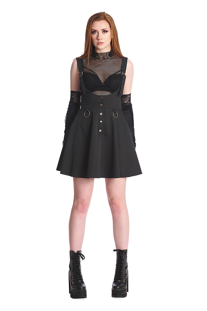 Valeria Black Suspender Skirt by Banned Apparel - SALE