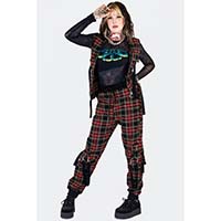 Tartan Bondage Jogger Cargo Pants by Jawbreaker