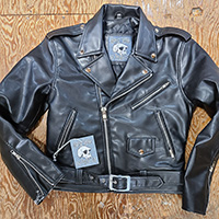 Womens/Kid's Size Biker Jacket by Angry Young And Poor- Black Vegan - SALE