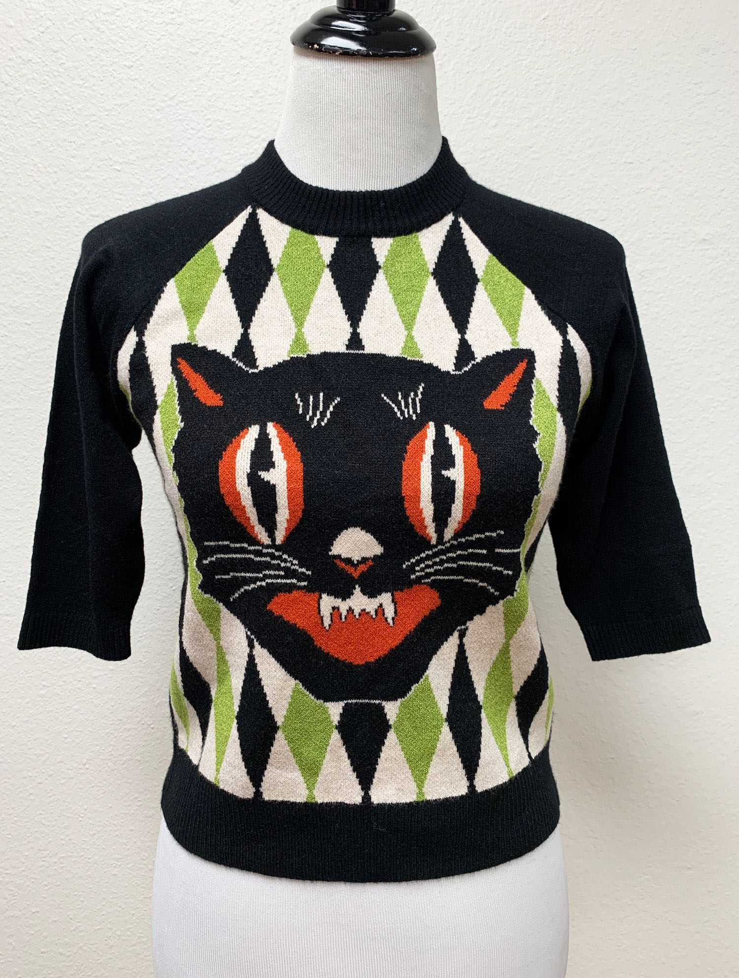 halloween cat sweater