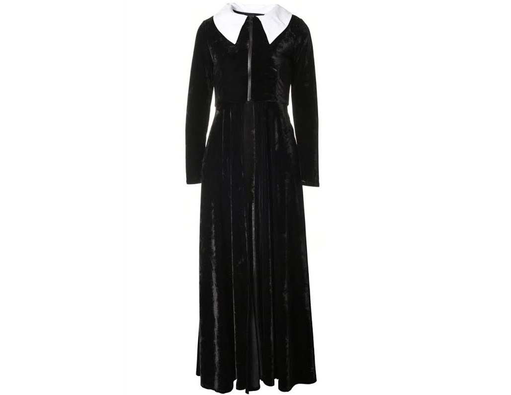 High Priestess Black Velvet Coat by Folter - SALE sz M only