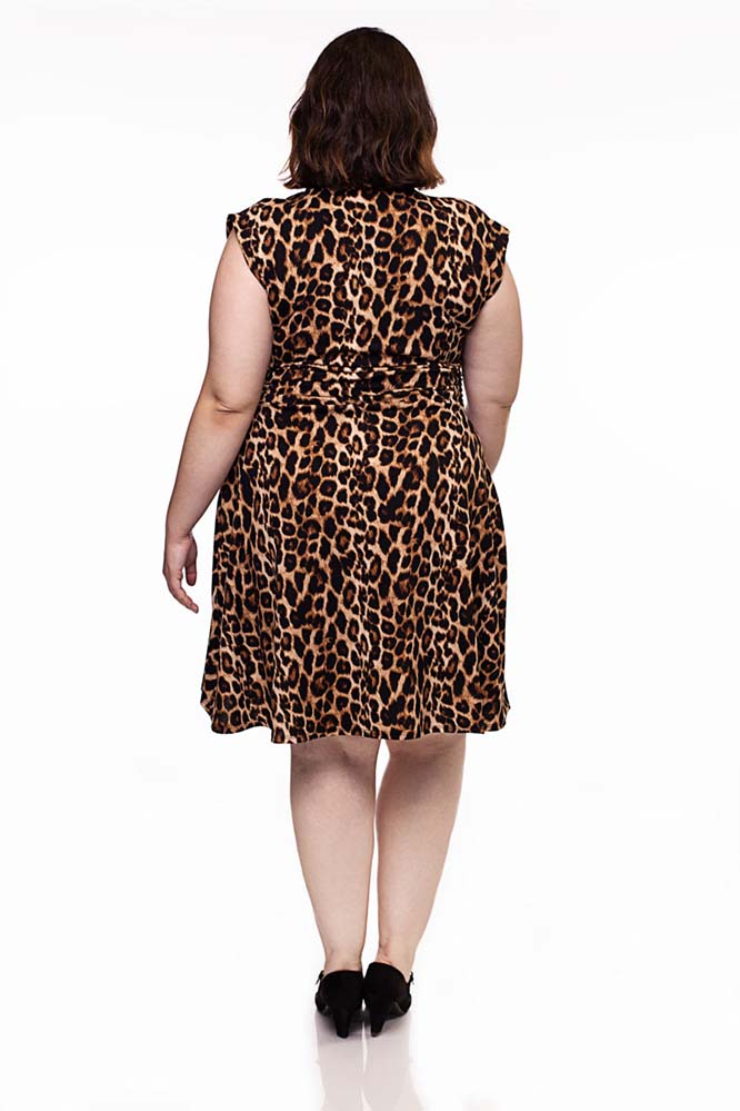 Leopard Bombshell Dress by Retrolicious