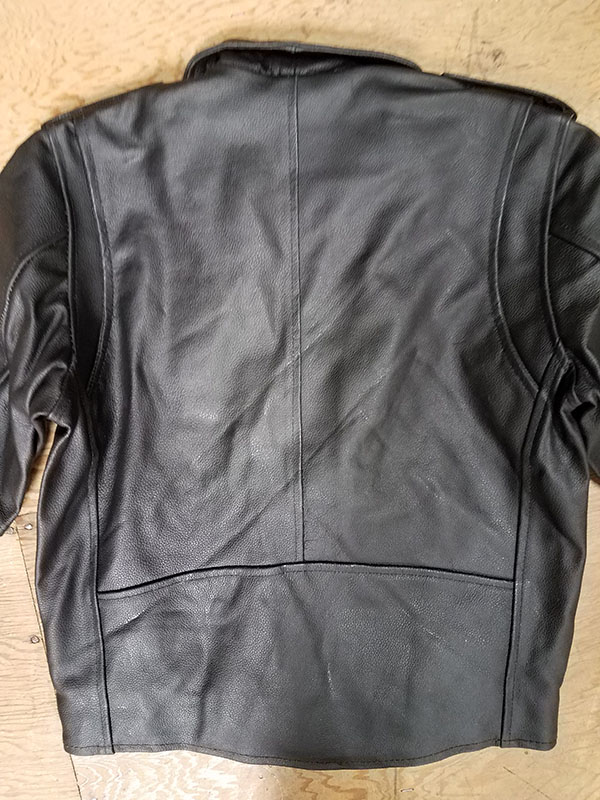 Basic Motorcycle Jacket- BLACK leather