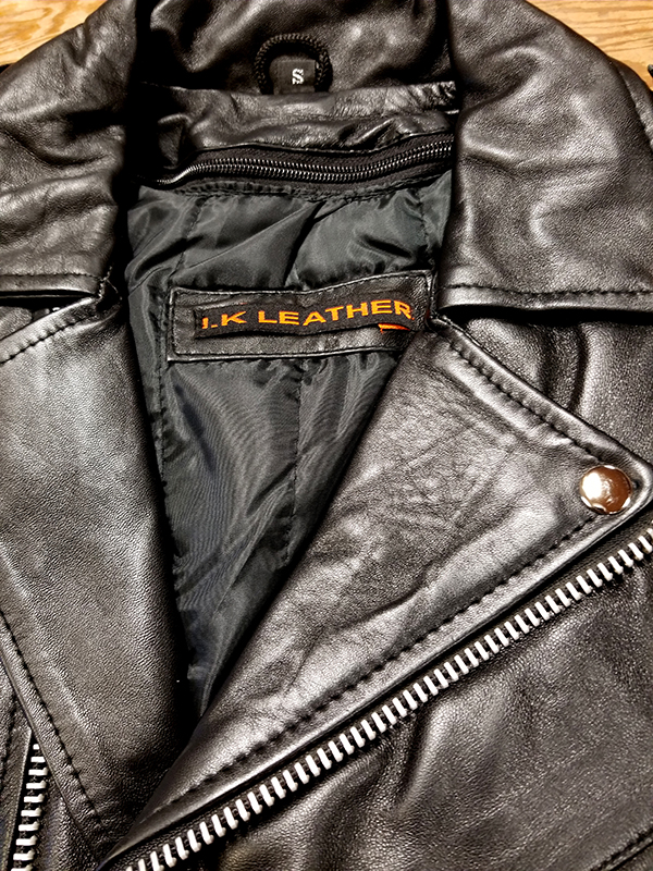 Sheepskin Classic Biker Jacket by IK Leather (Lightweight)