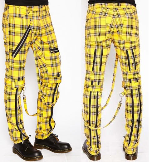 Yellow Tartan Bondage Pants by Tripp NYC 