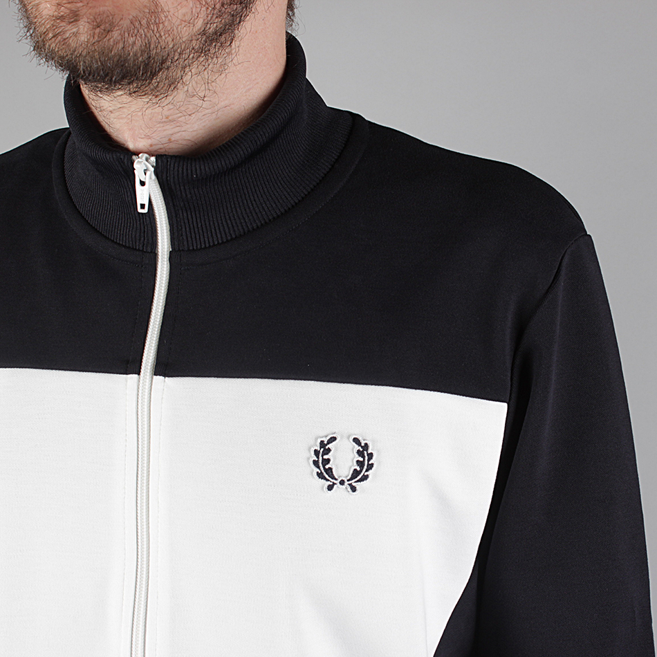 Fred Perry Track Jacket With Logo On Back- Navy (Sale price!)