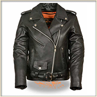 Girls Biker Jacket- BLACK leather