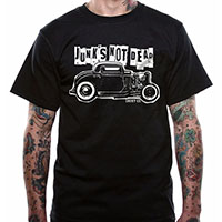 Junk's Not Dead on a black shirt by Lucky 13 Clothing - SALE sz 2X only