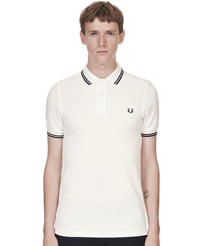 Fred Perry Polo Shirt- Snow White (Sale price!)