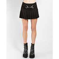 Clasp Pleated Mini Kilt Skirt by Tripp NYC - SALE sz 3X only