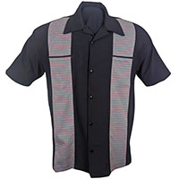 Houndstooth Panel Shirt by Steady Clothing