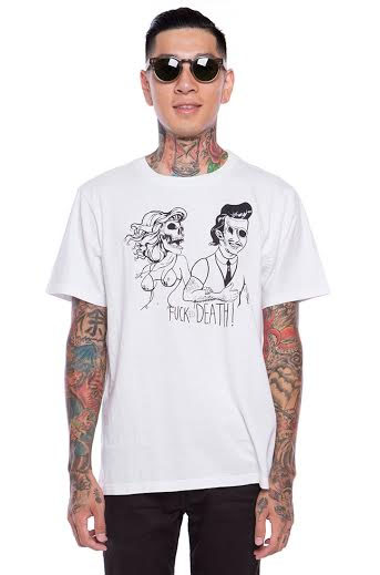 Date With Death on a white guys slim fit shirt by Iron Fist - SALE sz ...