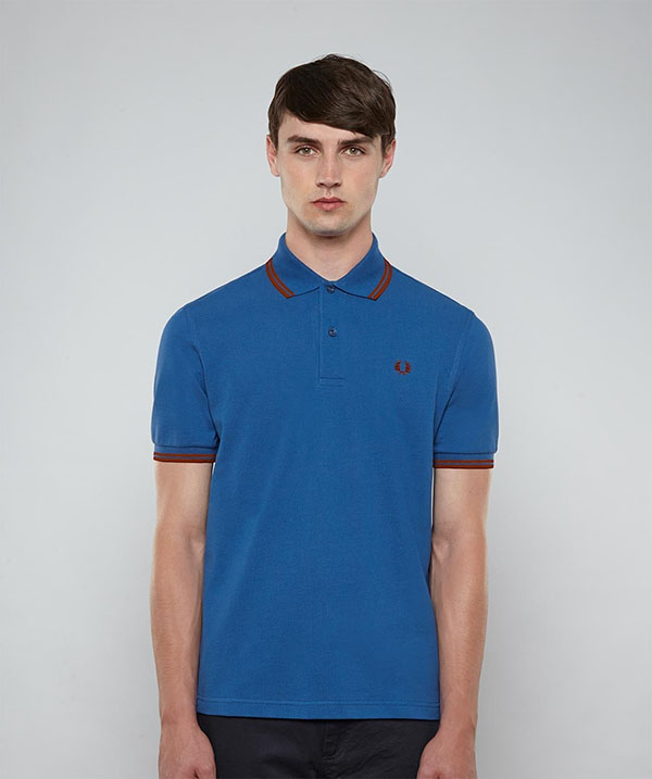 Fred Perry Classic Fit Twin Tipped Polo Shirt- IMPERIAL / DEEP RED ...