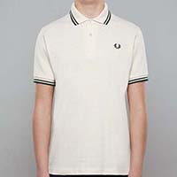 Fred Perry Polo Shirt- Beige (Made In England) (Sale price!)