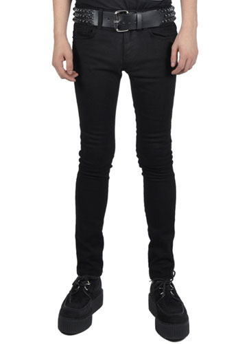 Trash And Vaudeville Skinny Stretch Jeans in BLACK by Tripp NYC