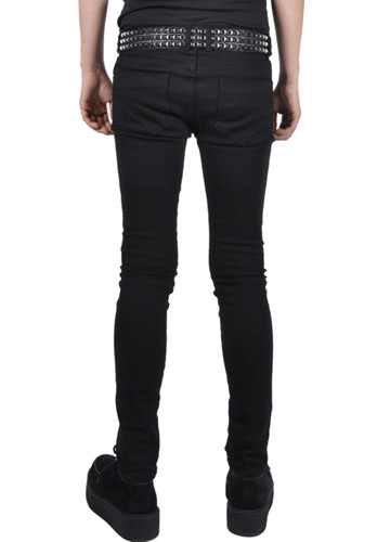 Trash And Vaudeville Skinny Stretch Jeans in BLACK by Tripp NYC
