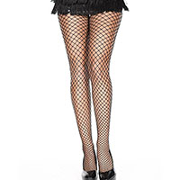 Mini Diamond Black Fishnet Panty Hose