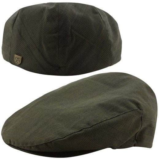 Hooligan Hat by Brixton- Olive Plaid #1 (Sale price!)