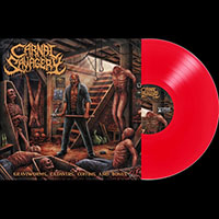 Carnal Savagery- Graveworms, Cadavers, Coffins And Bones LP (Clear Blood Red Vinyl)