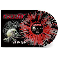 Exploited- Fuck The System 2xLP (Clear With Red & Black Splatter)