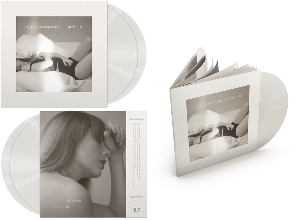 Taylor Swift- The Tortured Poet's Department 2xLP (Ghosted White Vinyl)  (Sale price!)