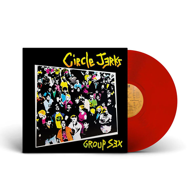 Circle Jerks Group Sex Lp 40th Anniversary Deluxe Pressing With 20 Page Booklet Red Vinyl