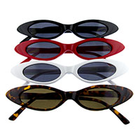 Women's Retro Slim Cat Eye Sunglasses (Various Colors)