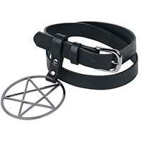 Inari Pentagram & Buckle Belt by Banned Apparel