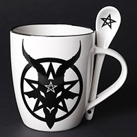 Baphomet China Mug & Spoon Set by Alchemy England