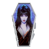 Elvira Coffin Portrait Blue Compact / Mirror by Kreepsville 666