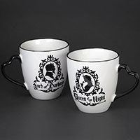 Queen & Lord Double Side China Mug Set by Alchemy England