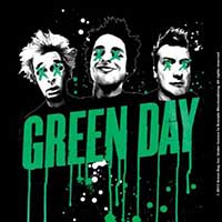 Green Day- Band Pic Drips cork coaster